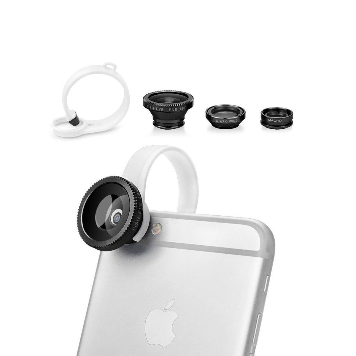 Wide Angle + Macro Camera Lens Kit For Apple iPhone 7 6 5 4 SE Plus Default