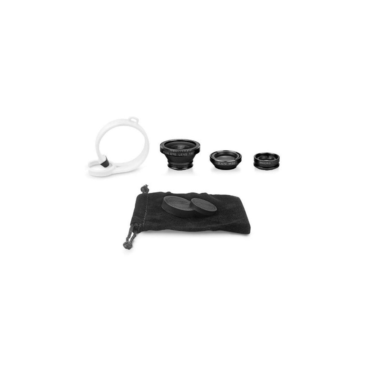 Wide Angle + Macro Camera Lens Kit For Apple iPhone 7 6 5 4 SE Plus