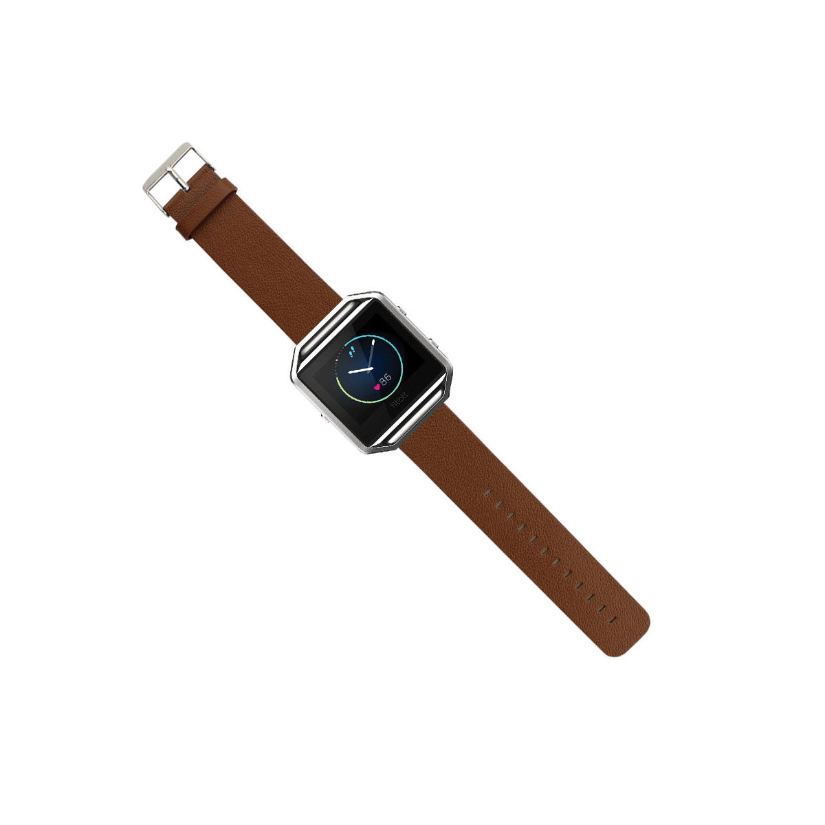 Leather Fitbit Blaze Band Replacement Strap With Stainless Buckle Brown