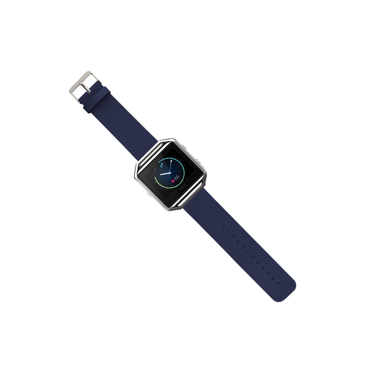 Leather Fitbit Blaze Band Replacement Strap With Stainless Buckle Blue