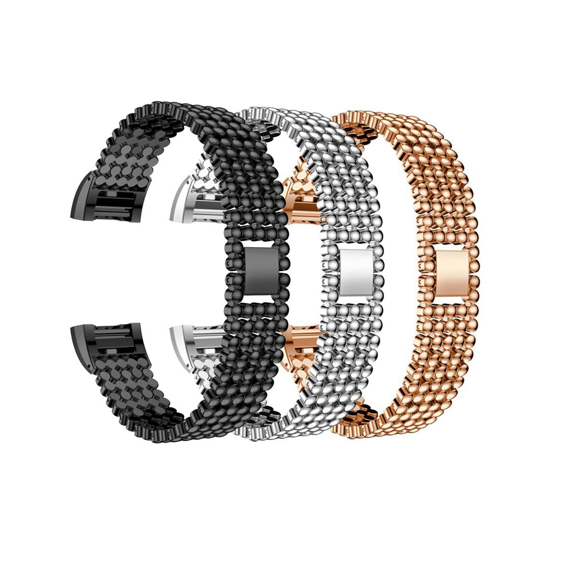 Dots Designer Stainless Fitbit Charge 2 Replacement Band