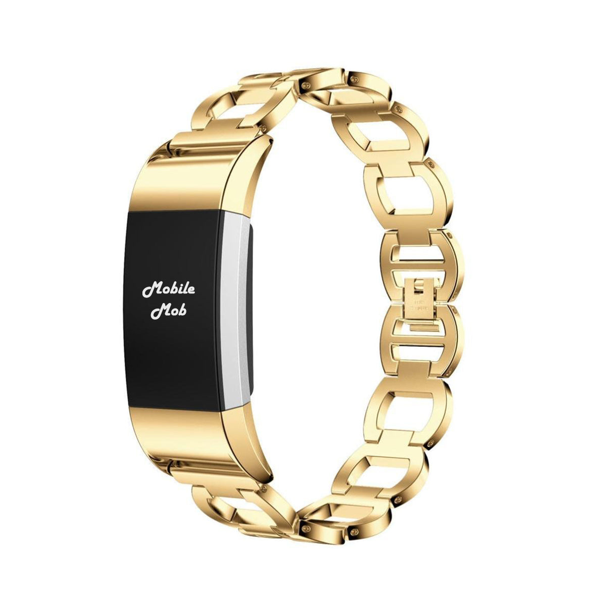 Luxe Designer Stainless Fitbit Charge 2 Replacement Band Classic Gold