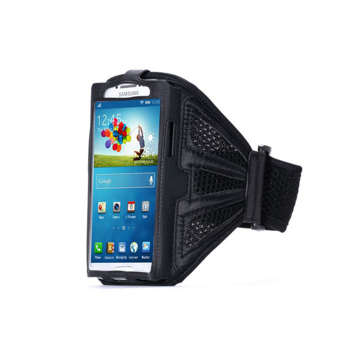 Gym Sport Running Armband For Samsung Galaxy S4 S5 S6 S7 Edge Black