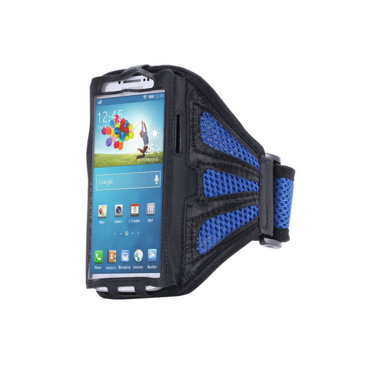 Gym Sport Running Armband For Samsung Galaxy S4 S5 S6 S7 Edge Blue  