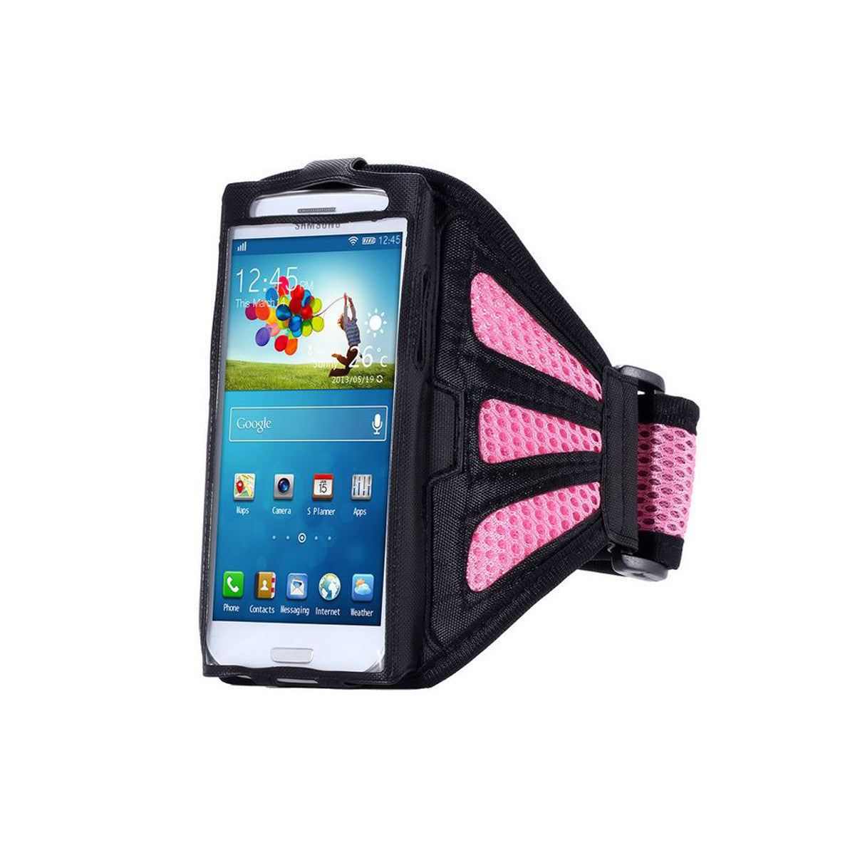 Gym Sport Running Armband For Samsung Galaxy S4 S5 S6 S7 Edge Hot Pink