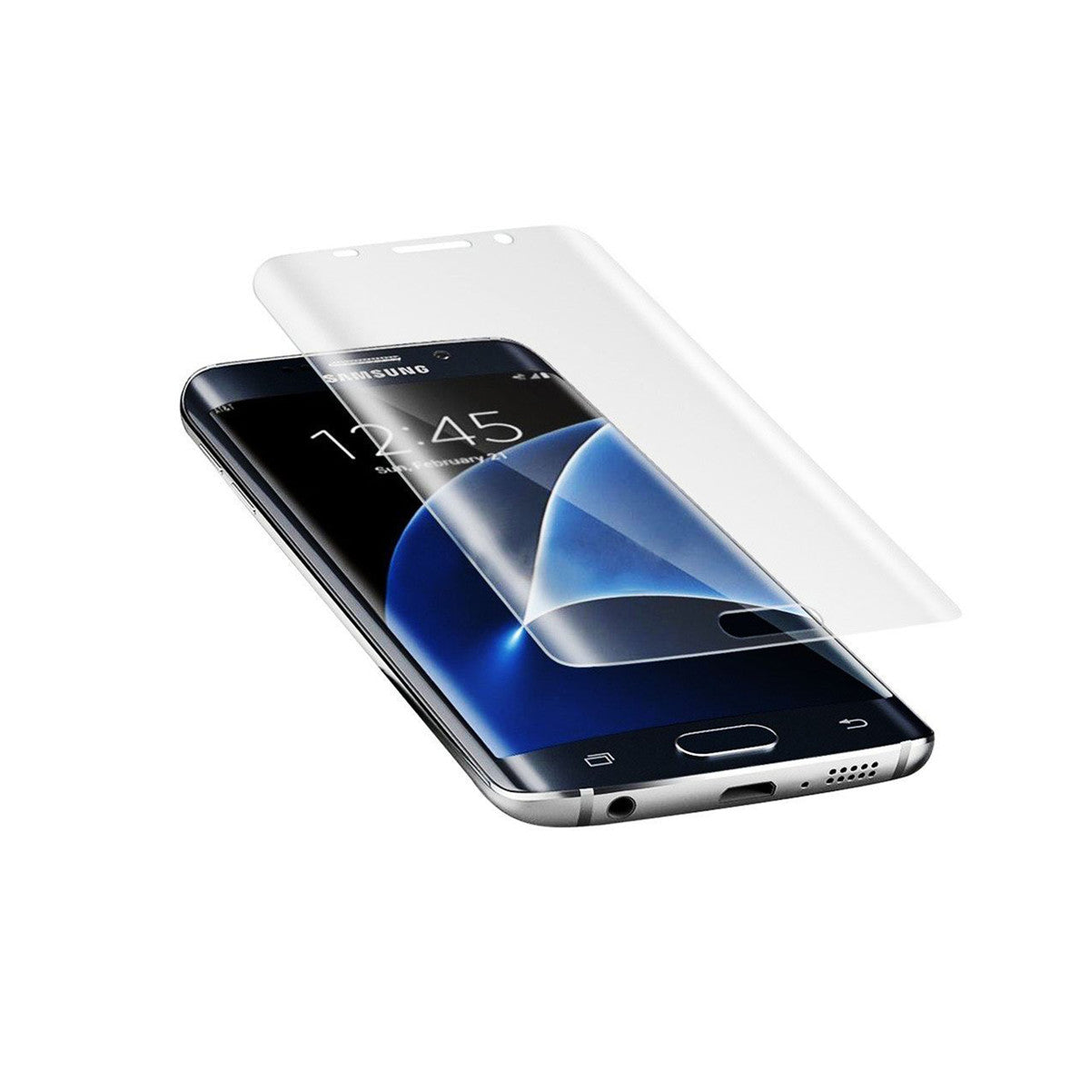 Curved Tempered Glass Samsung Galaxy S7 Edge Screen Protector 1-Pack