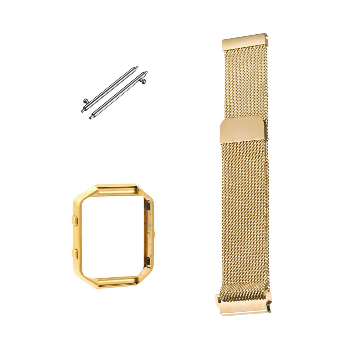 Milanese Fitbit Blaze Band Replacement Magnetic Lock With Frame Gold Honour  