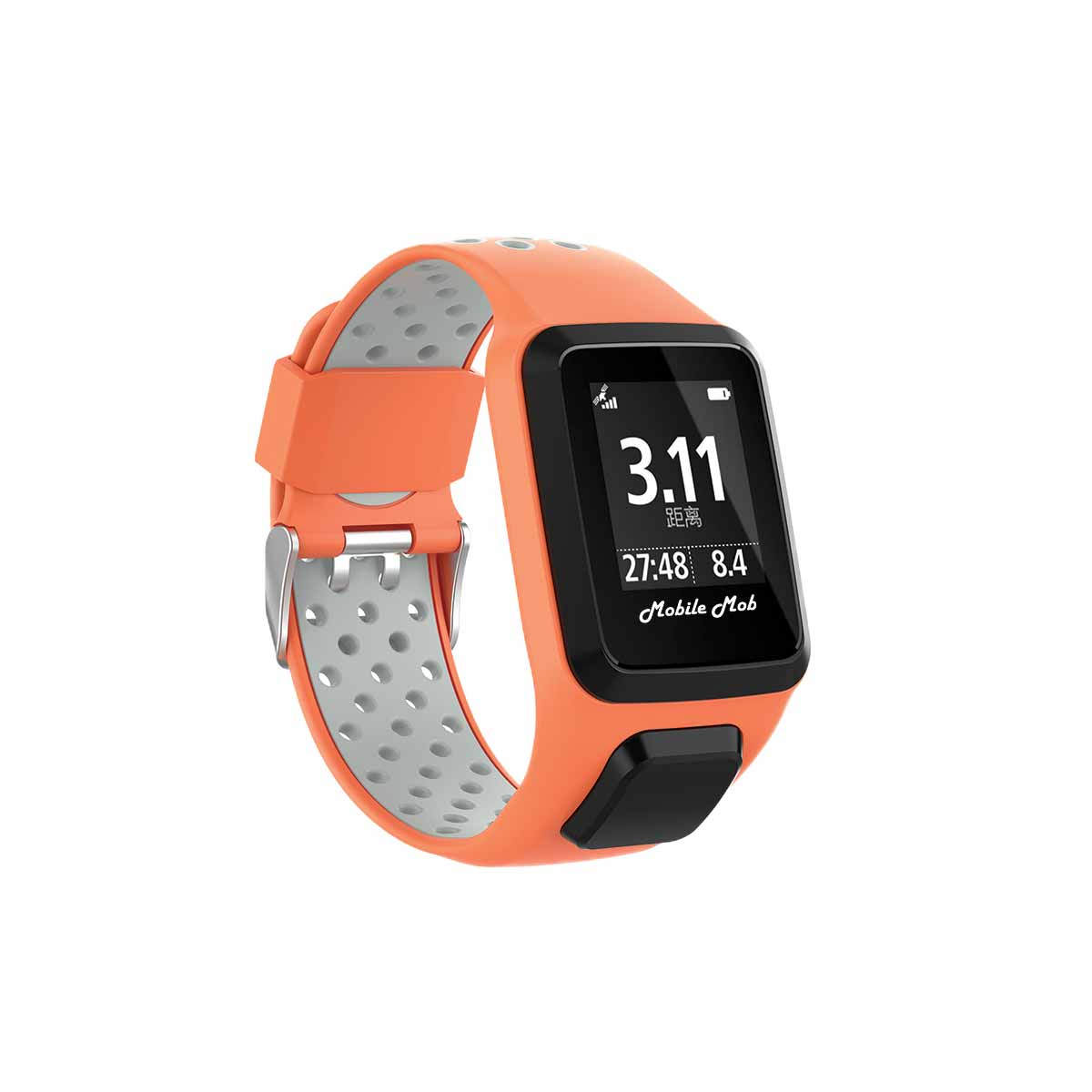 Airvent TomTom Runner 2 & 3 Bands Replacement Straps Orange + Grey Vents