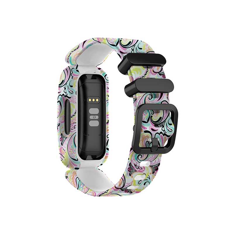 Printed Fitbit Ace 3 Replacement Bands Strap Boho Swirls  