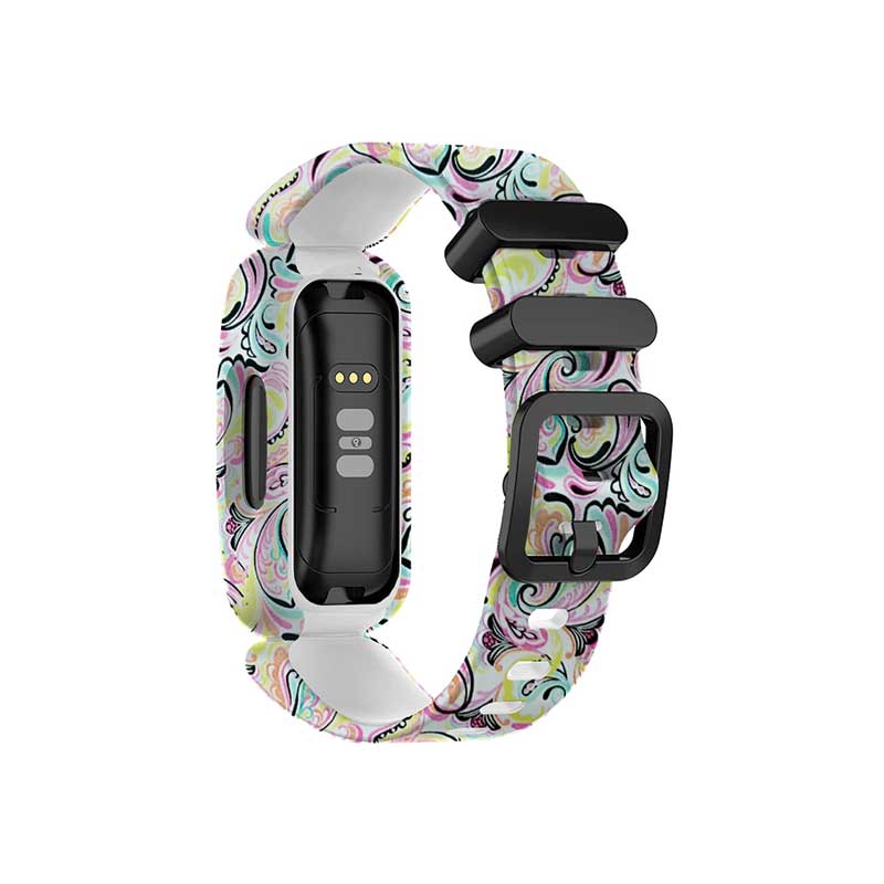 Printed Fitbit Ace 3 Replacement Bands Strap Boho Swirls