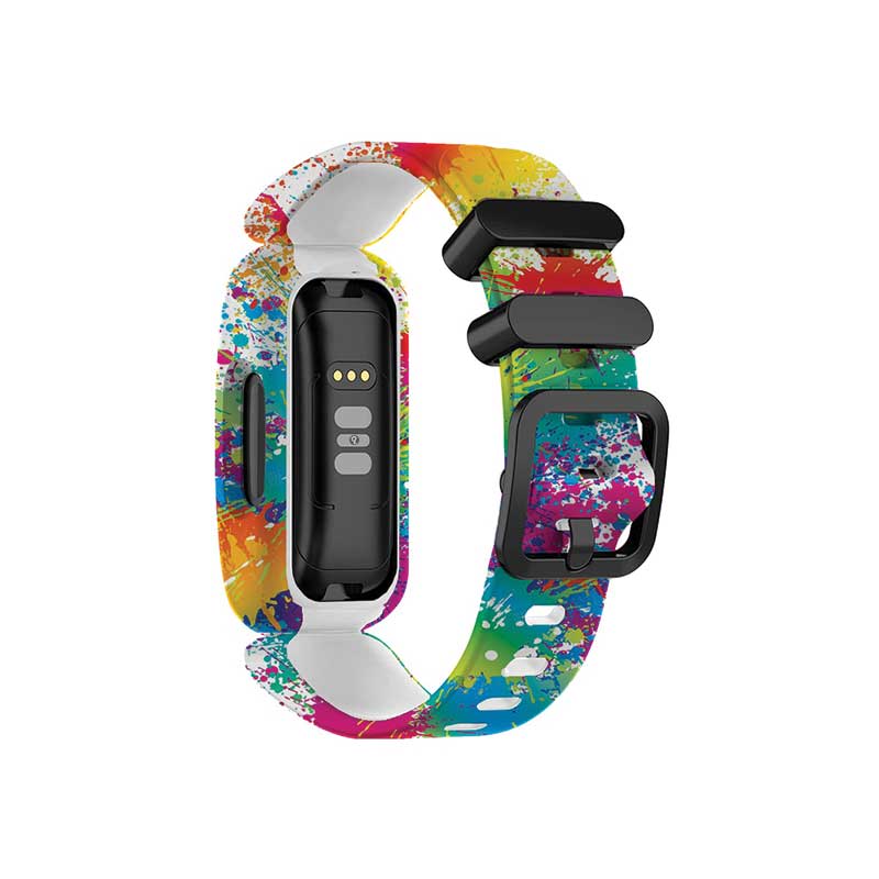 Printed Fitbit Ace 3 Replacement Bands Strap Paint Splash  