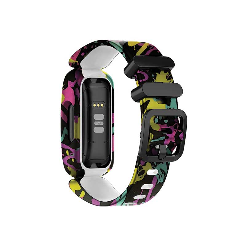 Printed Fitbit Ace 3 Replacement Bands Strap Retro Paint
