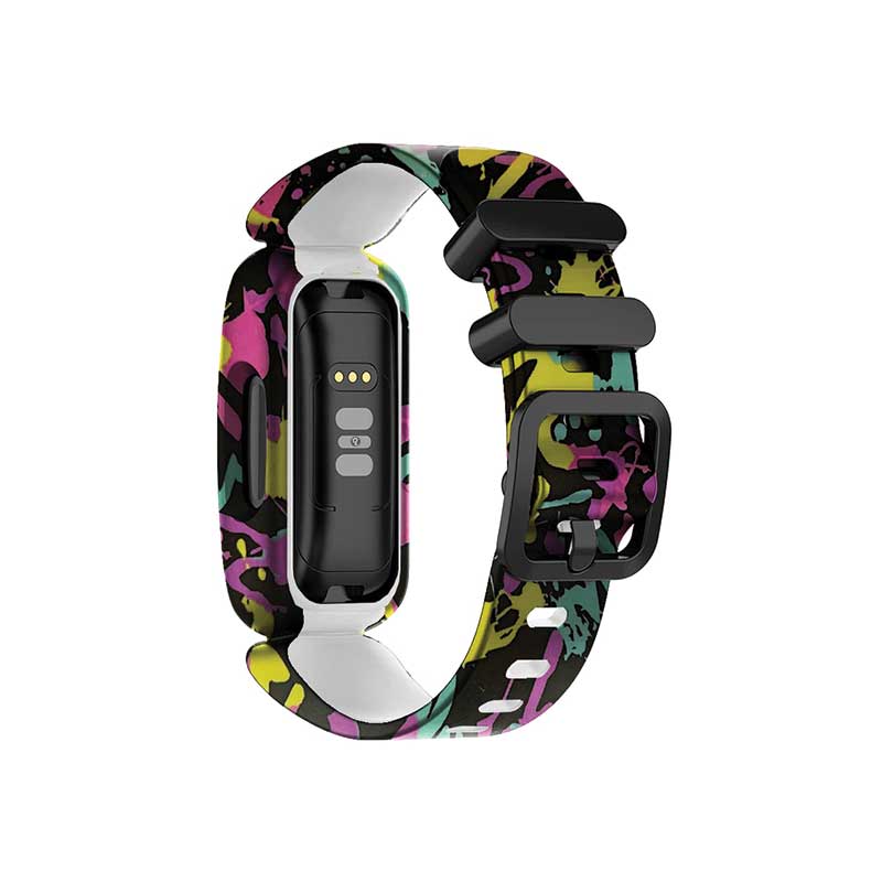 Printed Fitbit Ace 3 Replacement Bands Strap Retro Paint  