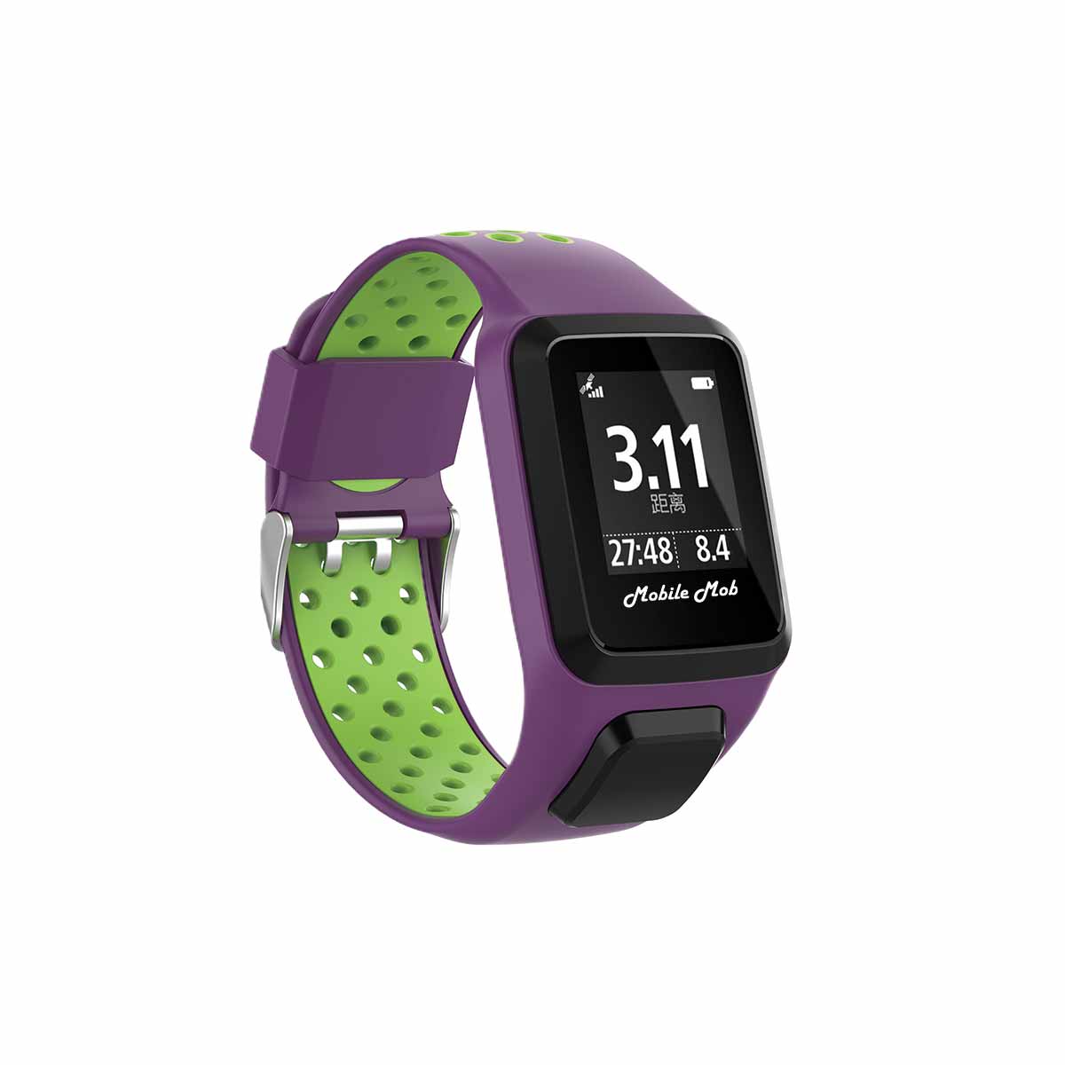 Airvent TomTom Runner 2 & 3 Bands Replacement Straps Purple + Lime Vents