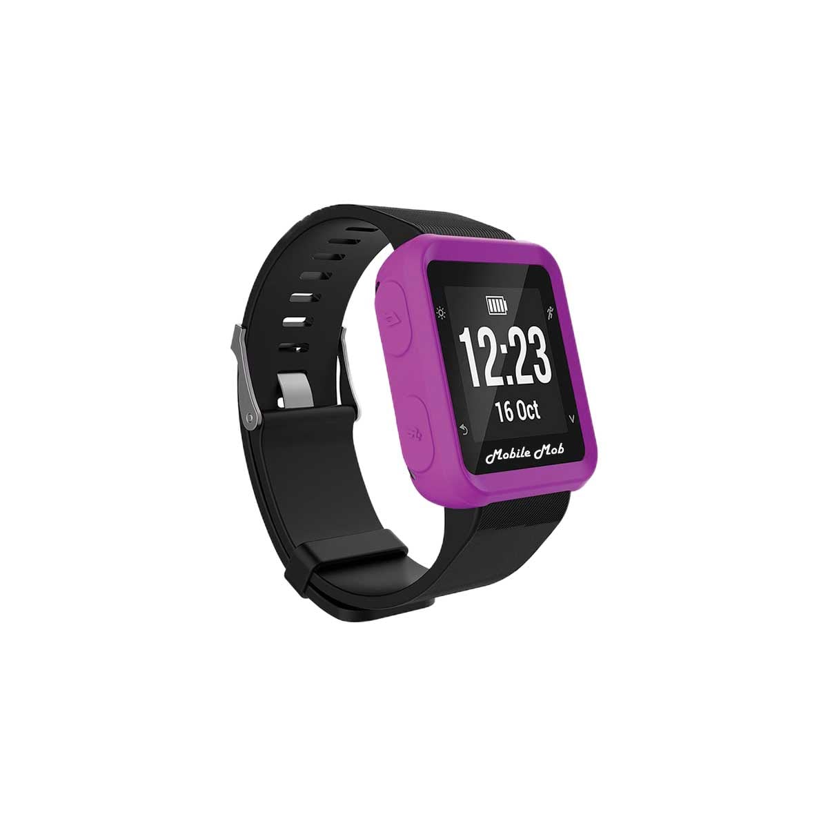 Rugged Garmin Forerunner 35 Protective Cover Case Purple