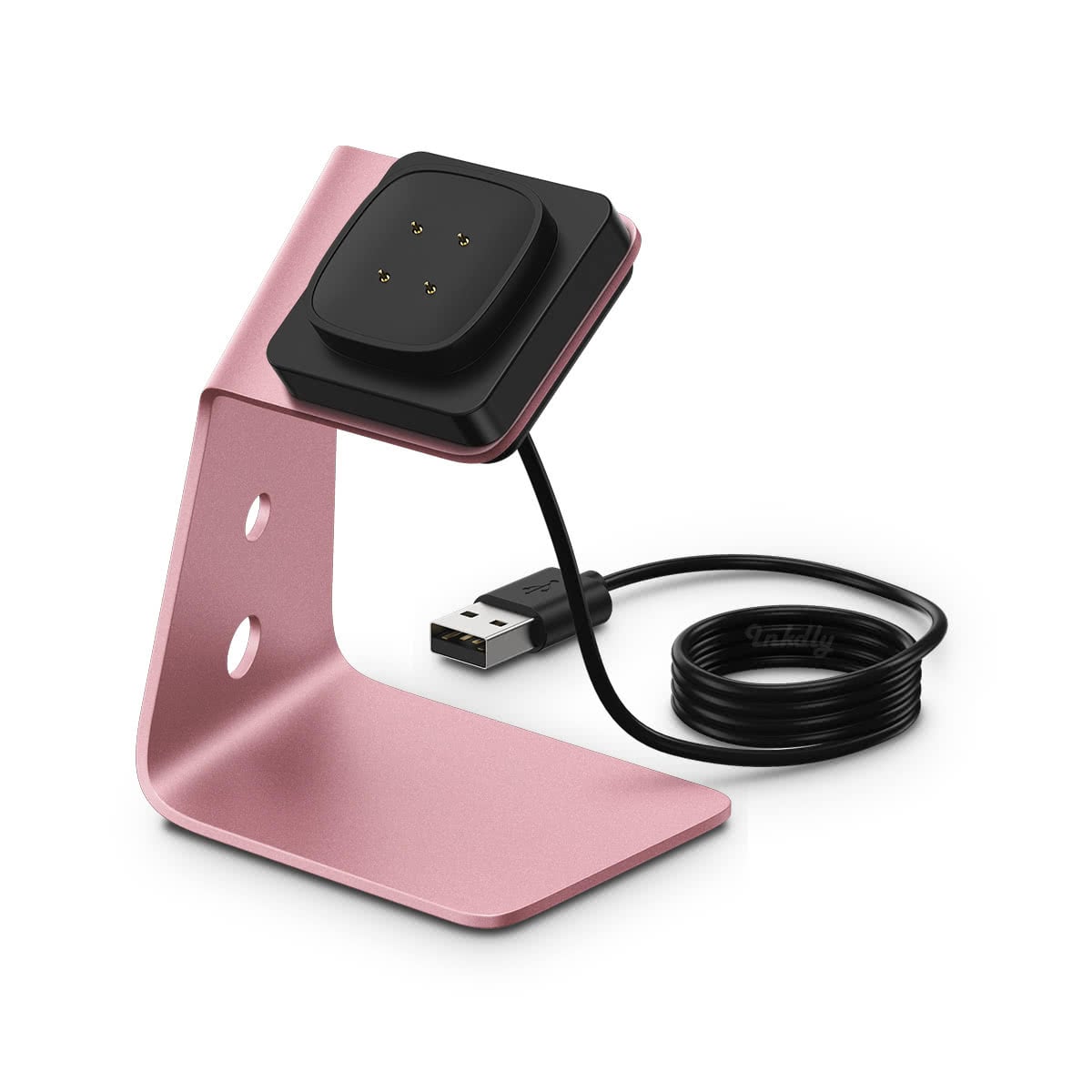 Refuel Fitbit Versa 4 & Sense 2 Charger Stand Special Edition Rose Pink