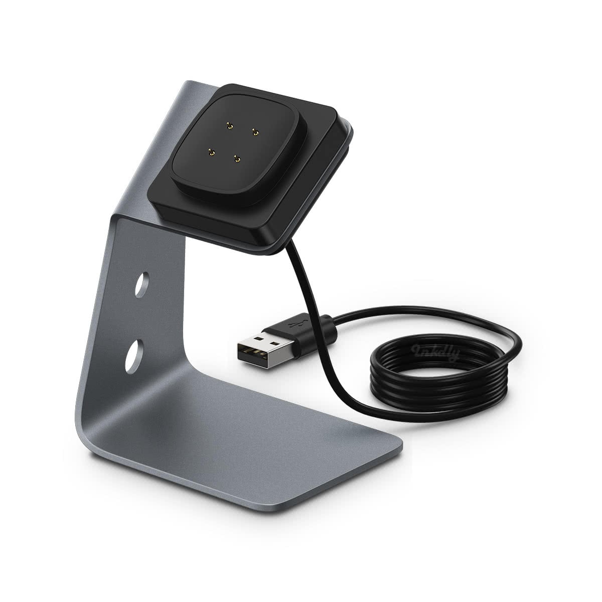 Refuel Fitbit Versa 4 & Sense 2 Charger Stand Space Grey