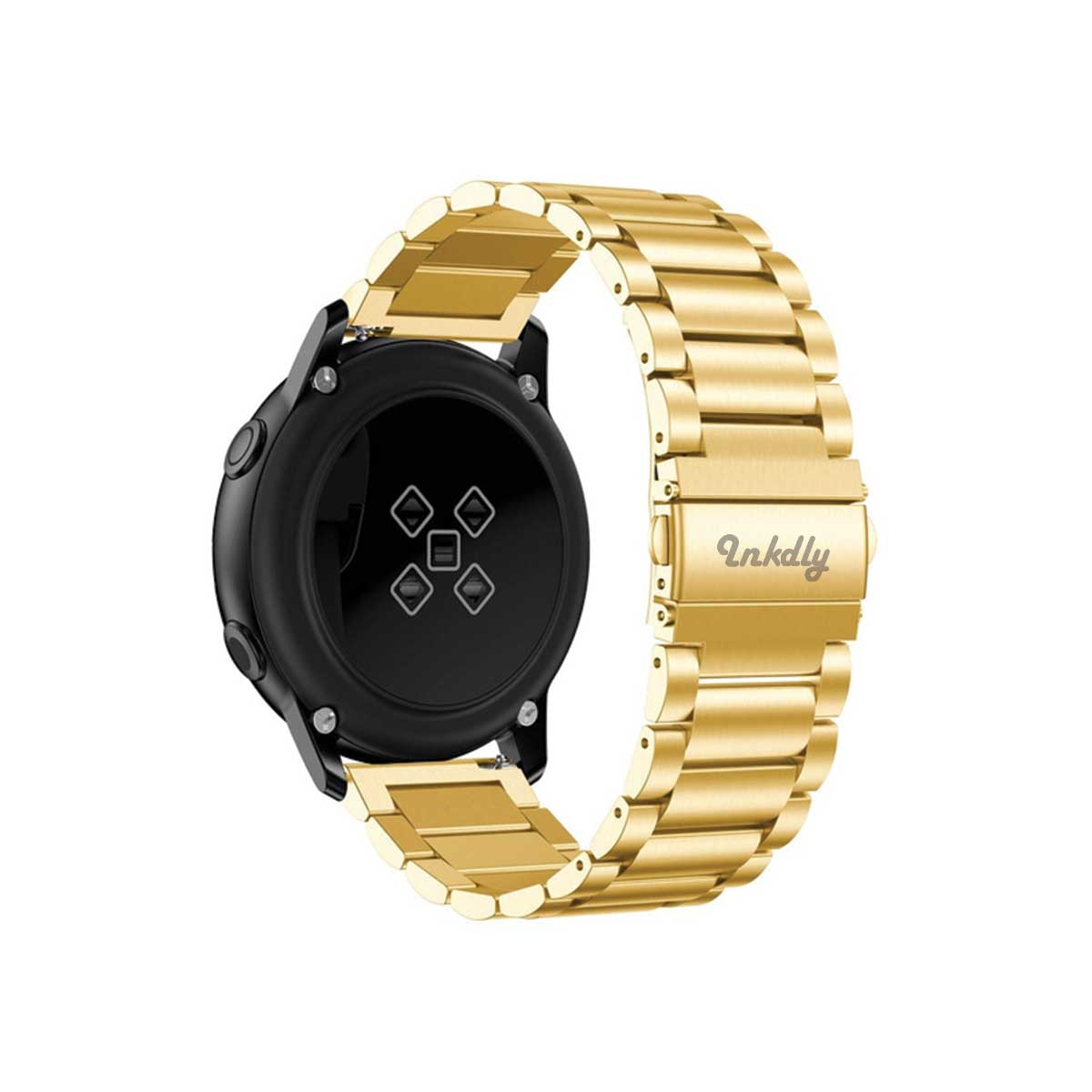 Boss Samsung Galaxy Active & Active 2 Watch Band Stainless Link Gold Honour