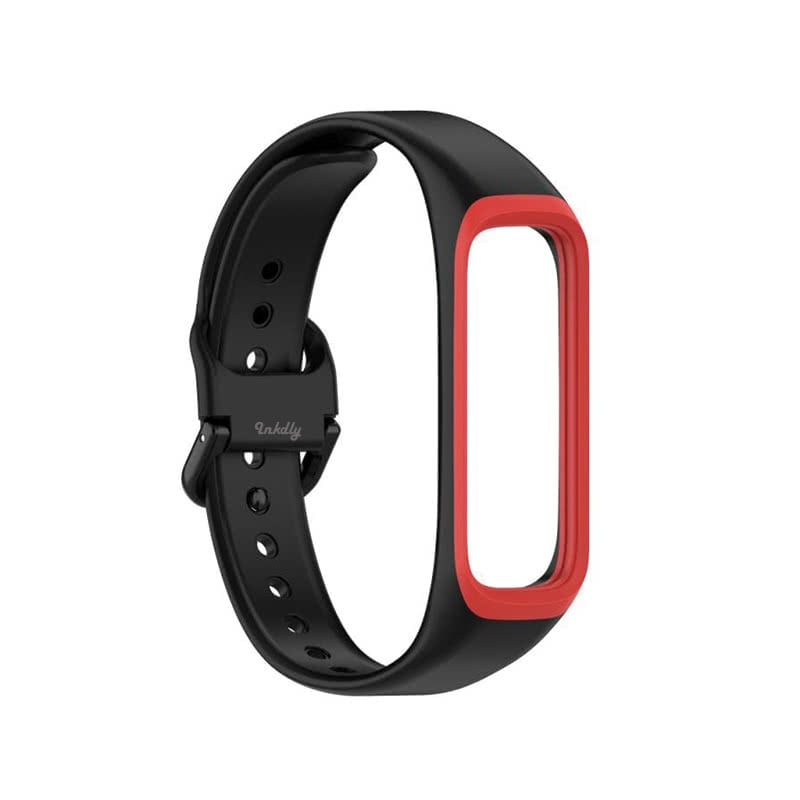 Samsung Galaxy Fit 2 Bands Replacement Straps (SM-R220) Black + Red