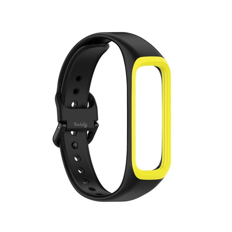 Samsung Galaxy Fit 2 Bands Replacement Straps (SM-R220) Black + Yellow