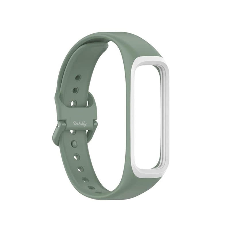 Samsung Galaxy Fit 2 Bands Replacement Straps (SM-R220) Light Green + White