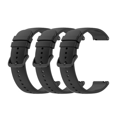 Samsung Galaxy Watch 4 & Watch 5 Bands Replacement Straps (20mm) Black (3-Pack)  