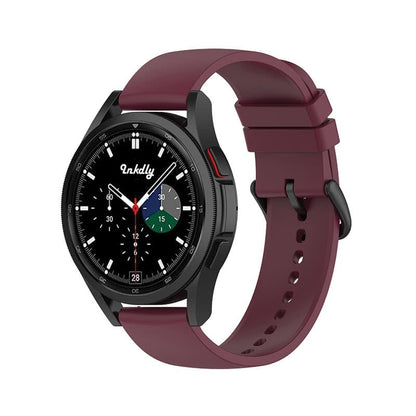 Samsung Galaxy Watch 4 & Watch 5 Bands Replacement Straps (20mm) Wine Red  