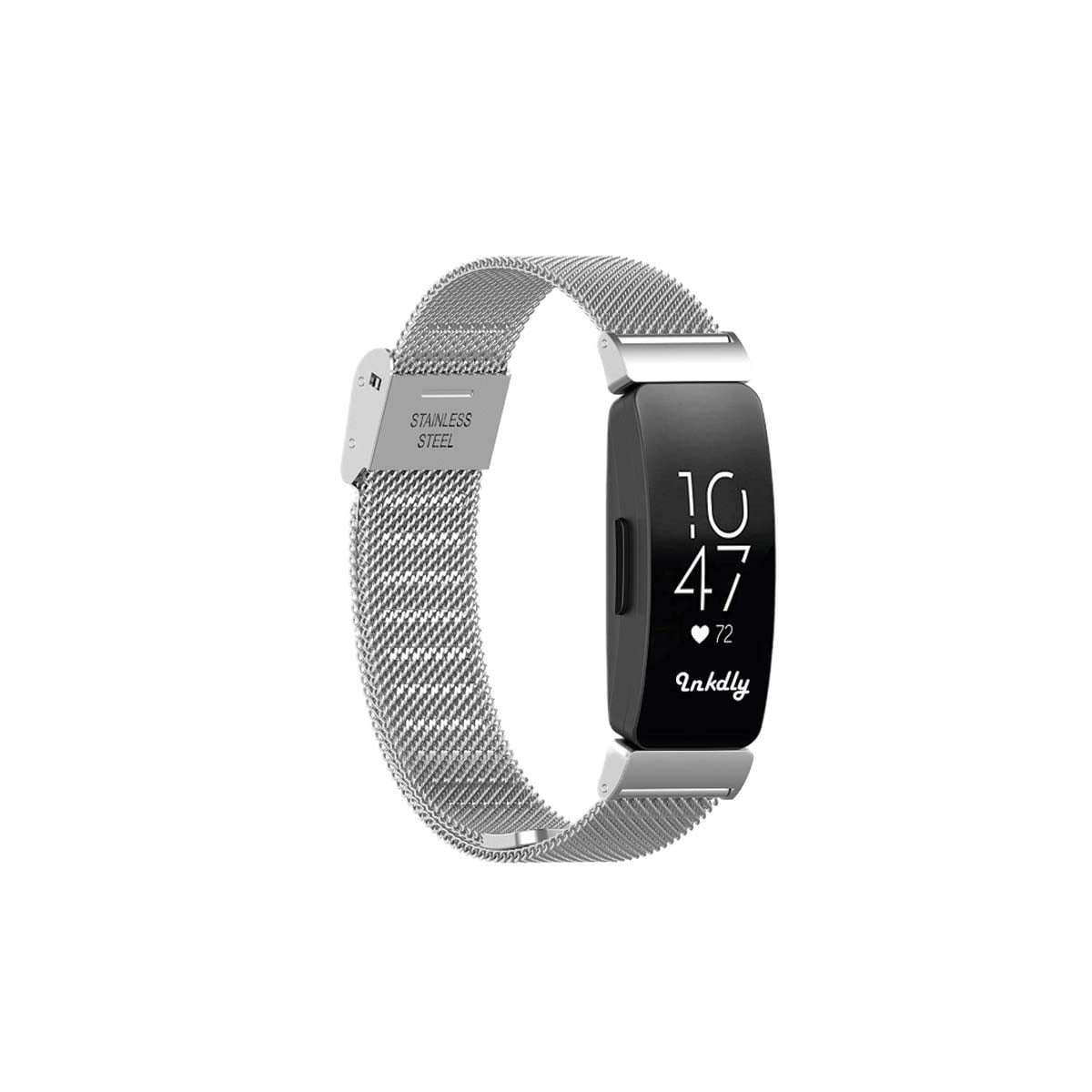 Milanese Fitbit Inspire & Inspire HR Band Replacement Quick Release Silver Steel  