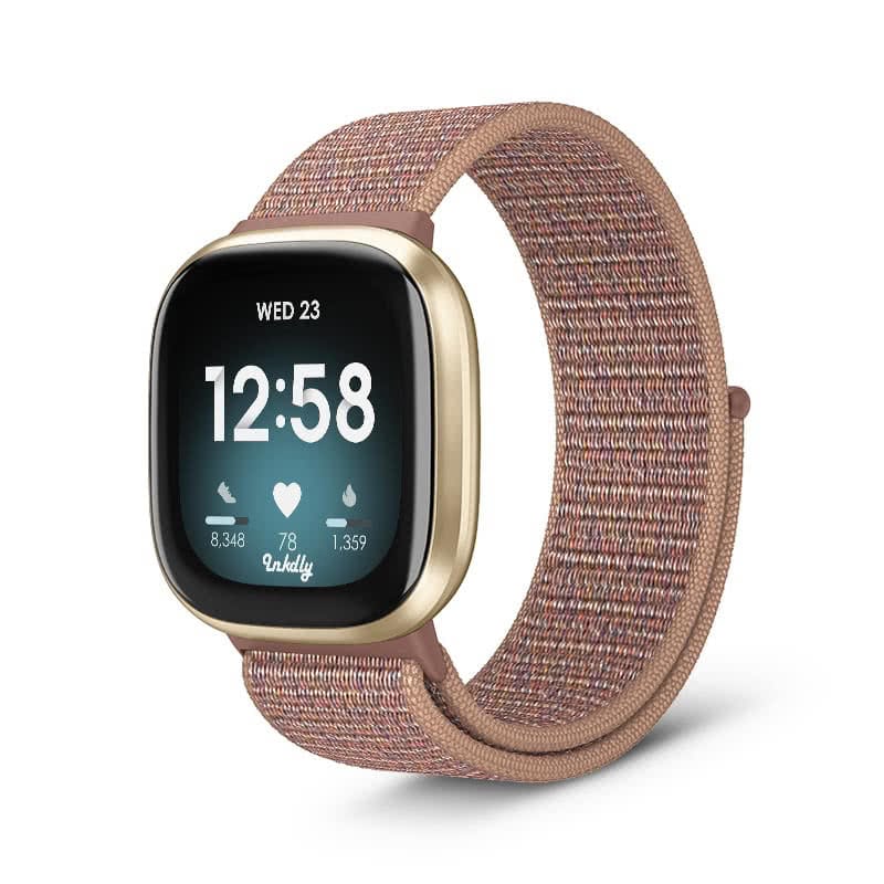 Sports Loop Fitbit Versa 3 & Sense Band Replacement Strap Pink Sand
