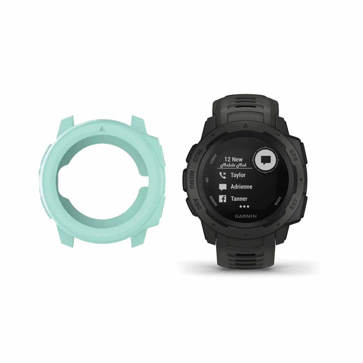 Rugged Garmin Instinct Protective Cover Case Teal