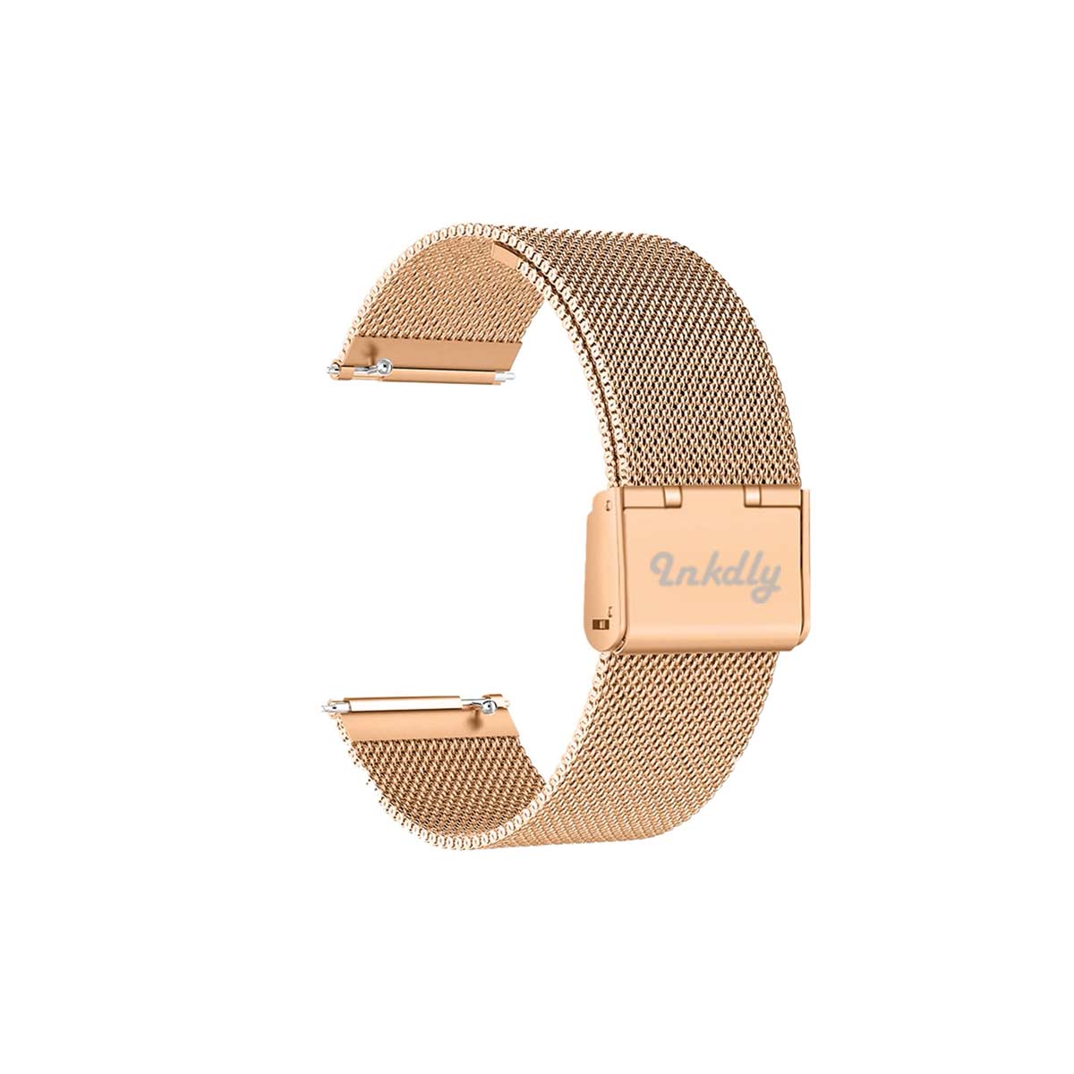 Milanese Fitbit Versa & 2 Band Replacement Quick Release Traditional Rose Gold