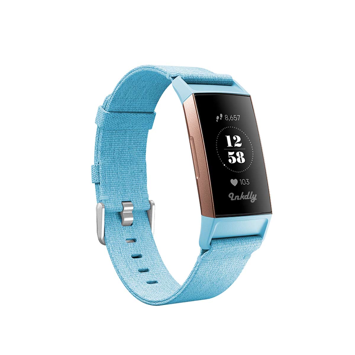 Woven Fitbit Charge 3 & Charge 4 Band Blue
