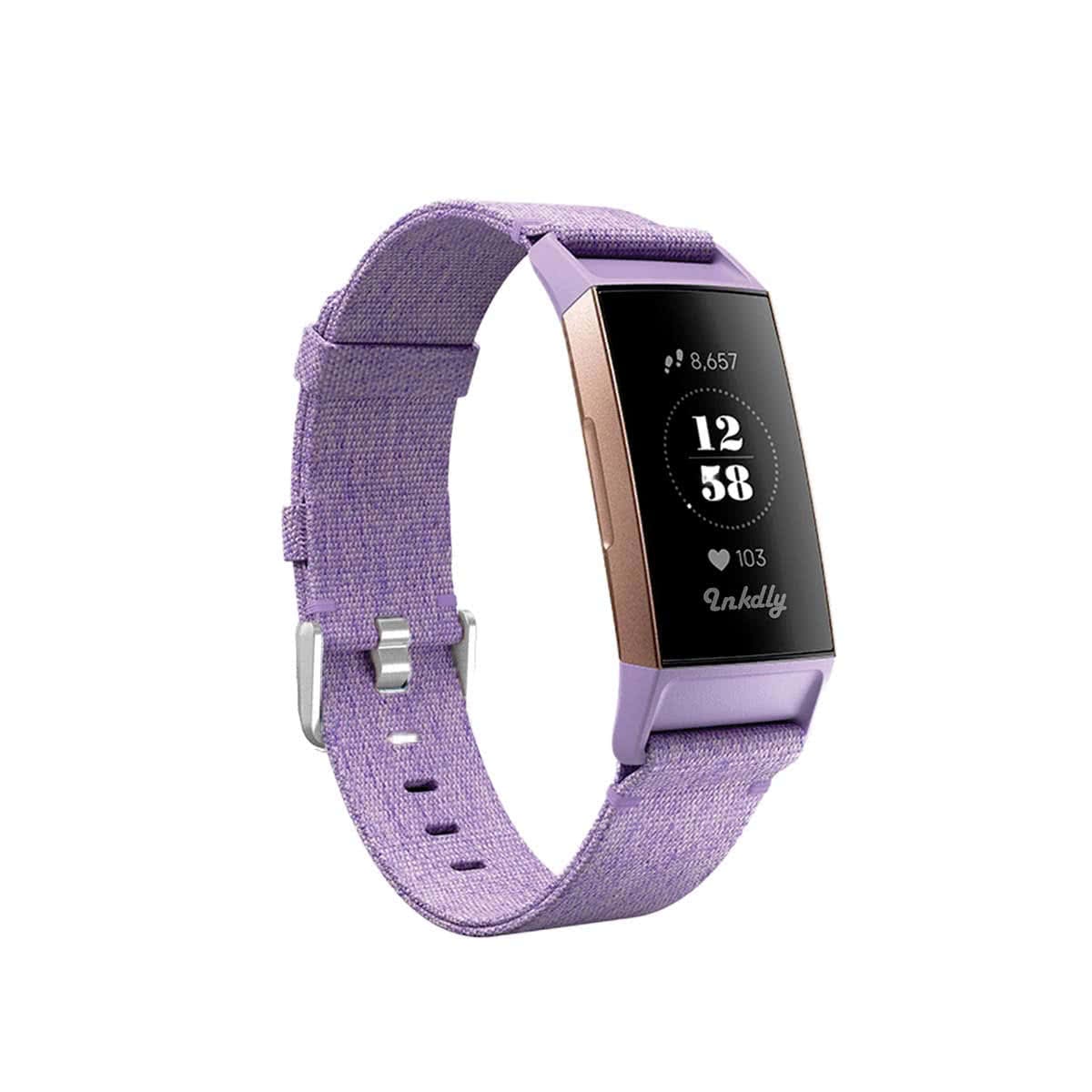 Woven Fitbit Charge 3 & Charge 4 Band Purple  