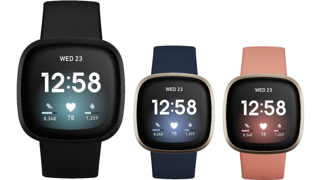 Garmin venu black best sale vs fitbit versa 3