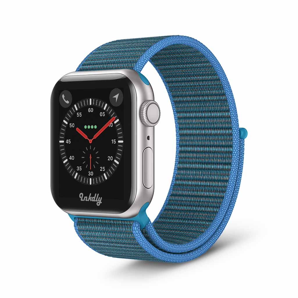 Apple Watch Series 3 Sports Loop Band Replacement 38mm Chrysanthemum Blue