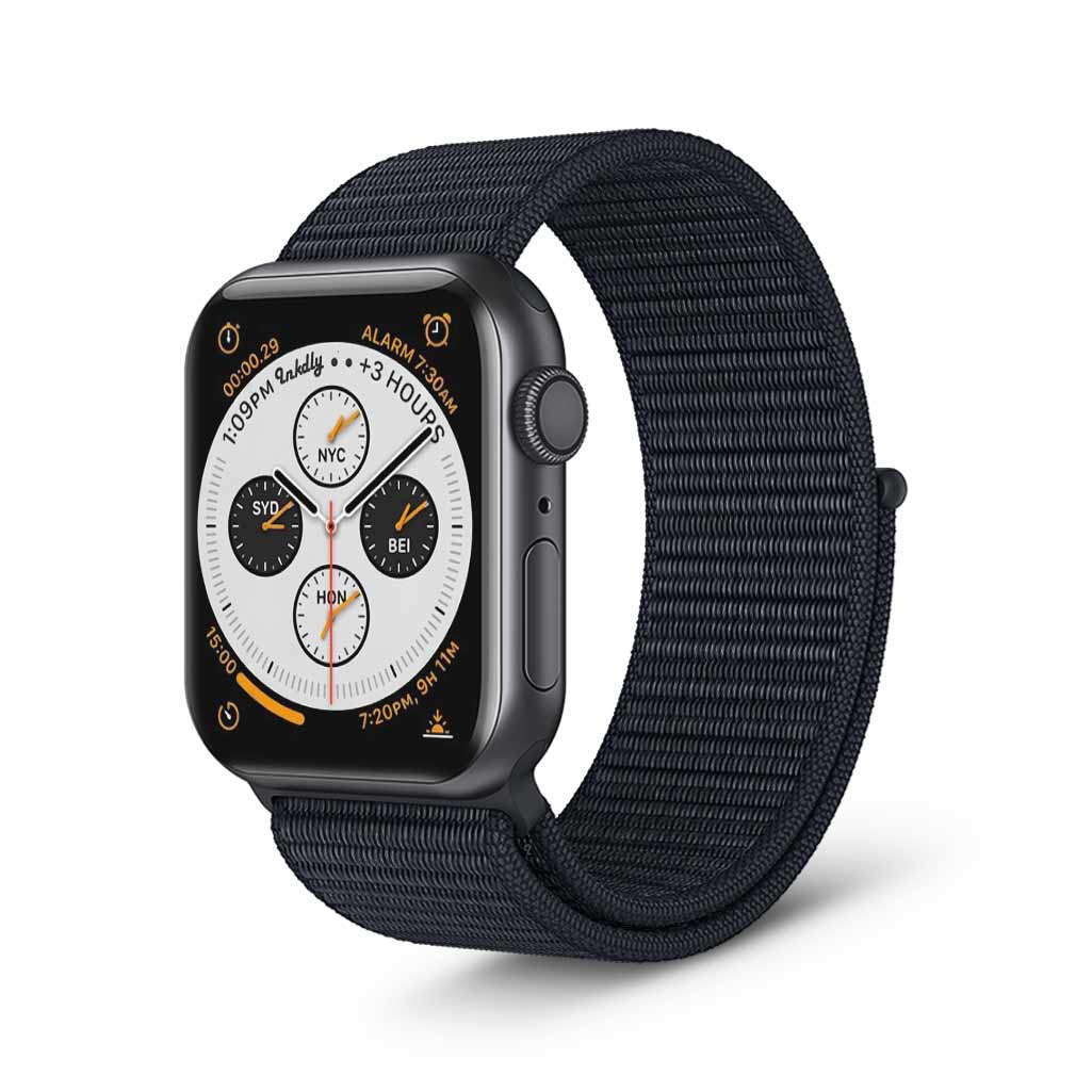 Apple Watch Series 4 Sports Loop Band Replacement 40mm Deep Black