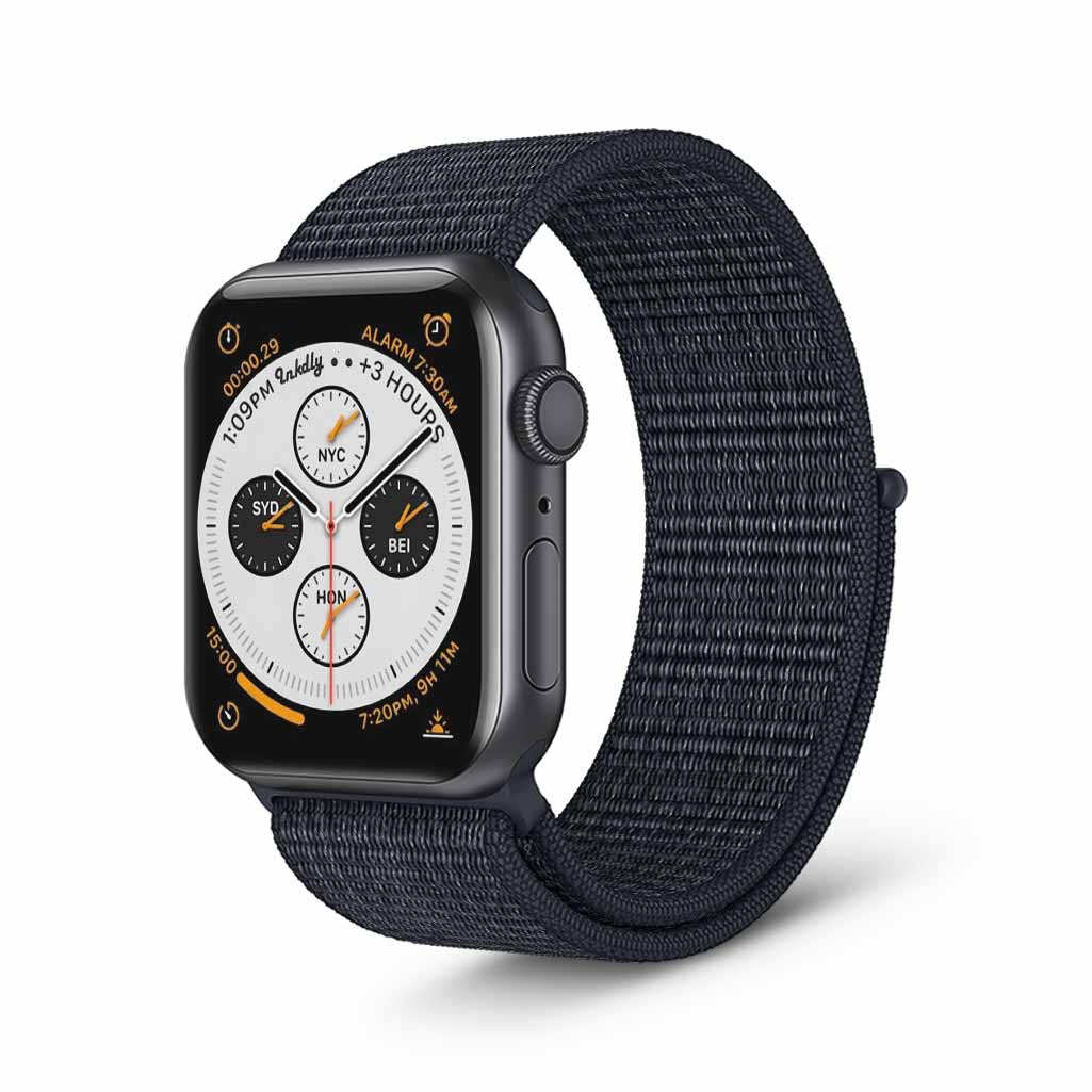 Apple Watch Series 4 Sports Loop Band Replacement 40mm Reflector Black