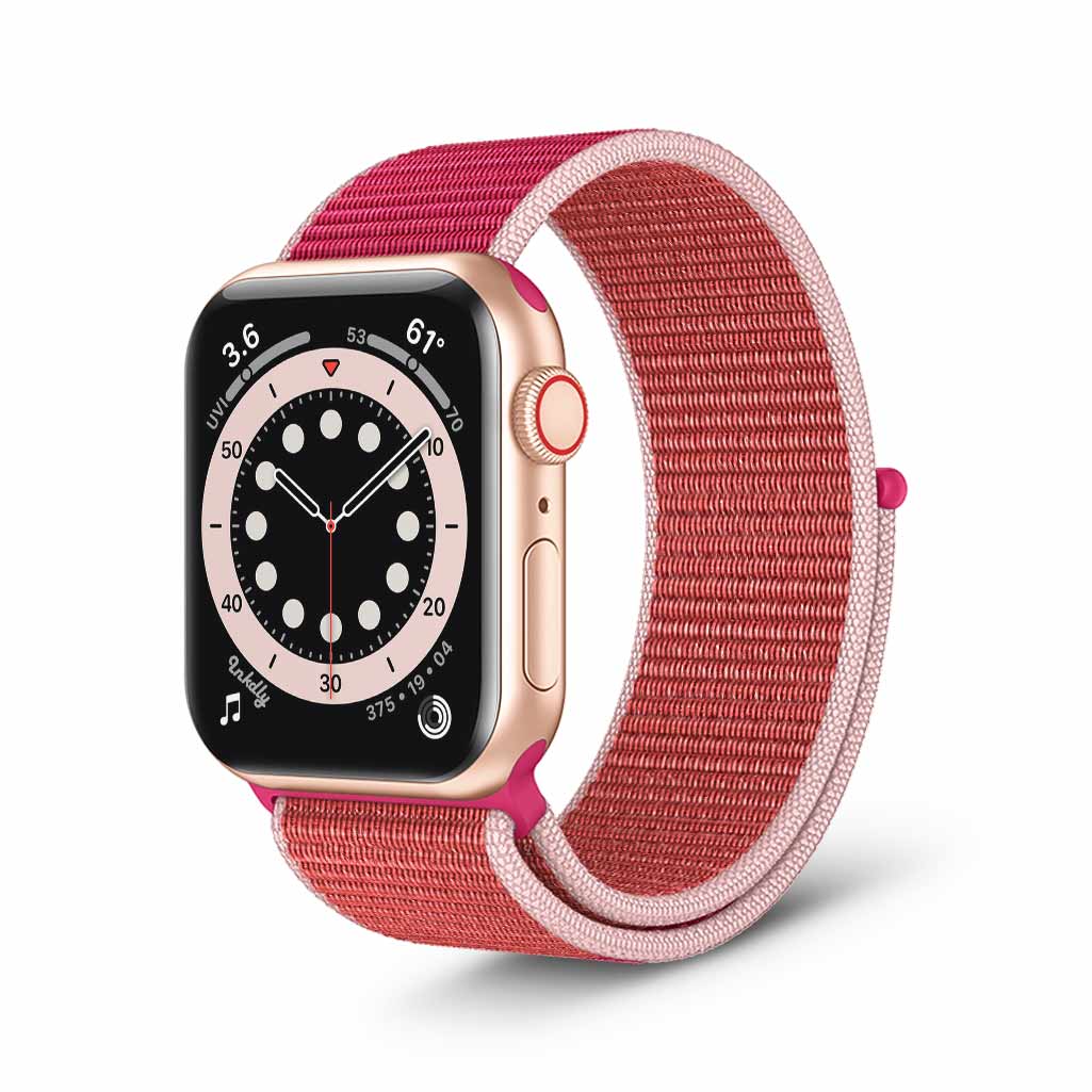 Apple Watch Series 6 Sports Loop Bands Replacement 40mm Pomegranate