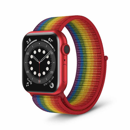 Apple Watch Series 6 Sports Loop Bands Replacement 40mm Rainbow