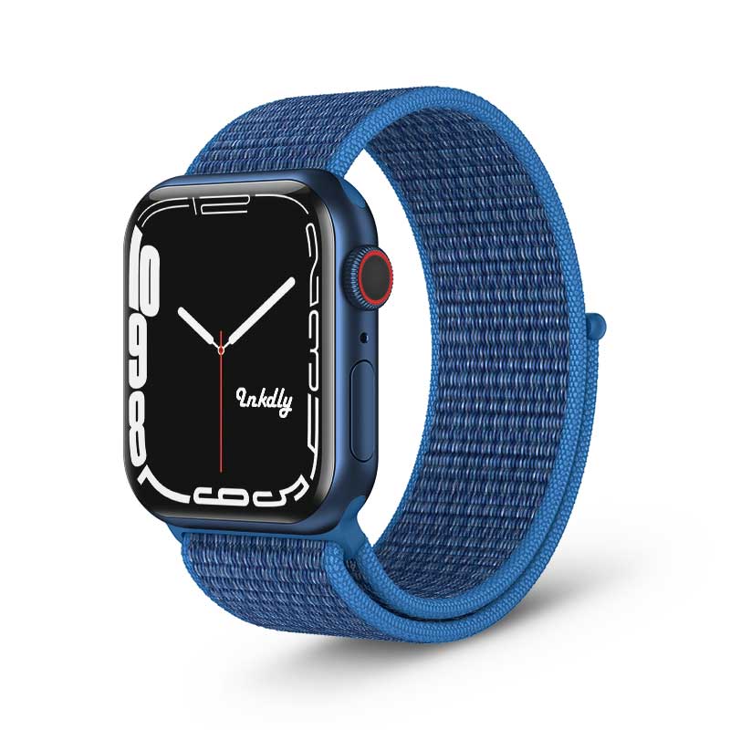 Apple Watch Series 7 Sports Loop Bands Replacement 41mm Cape Cod Blue