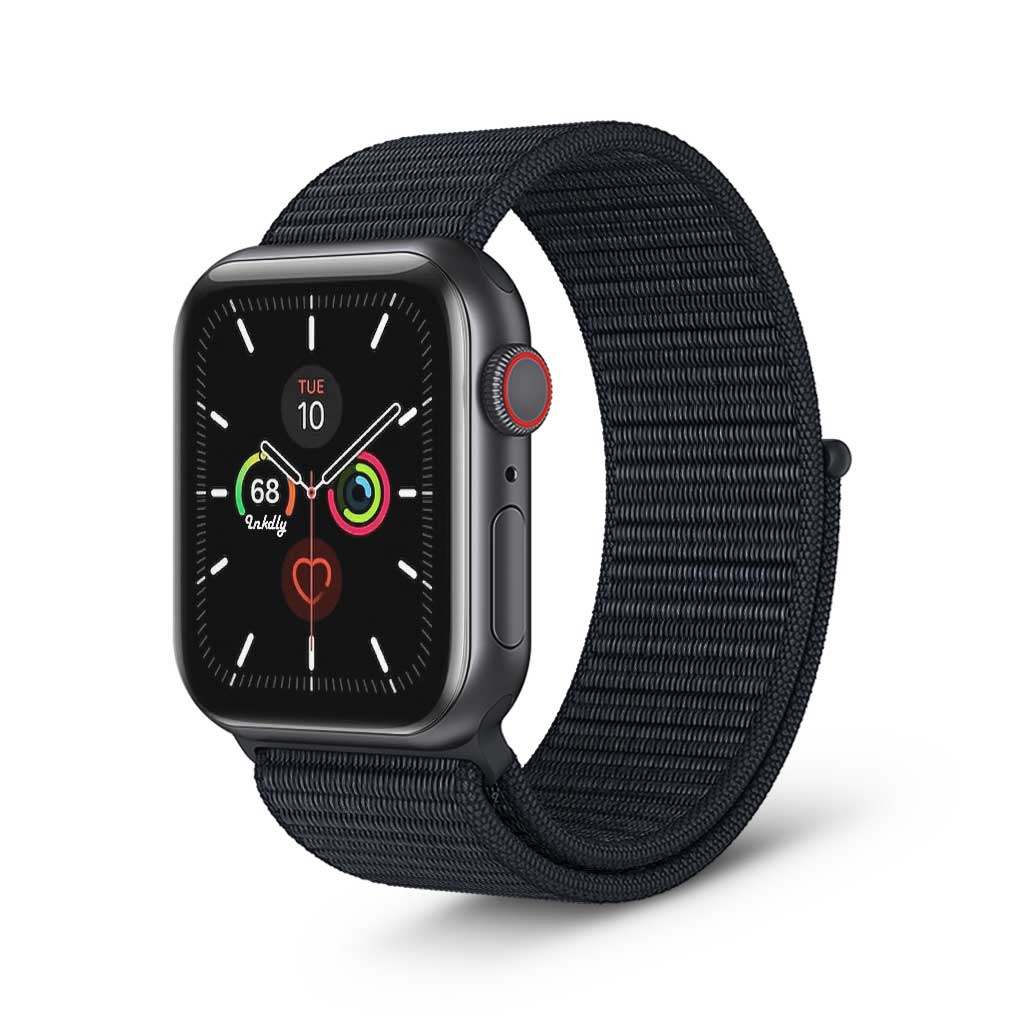 Apple Watch Series 5 Sports Loop Bands Replacement 40mm Deep Black