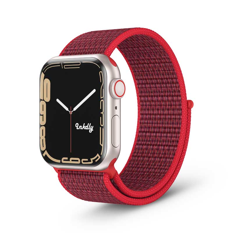 Apple Watch Series 7 Sports Loop Bands Replacement 41mm Hibiscus