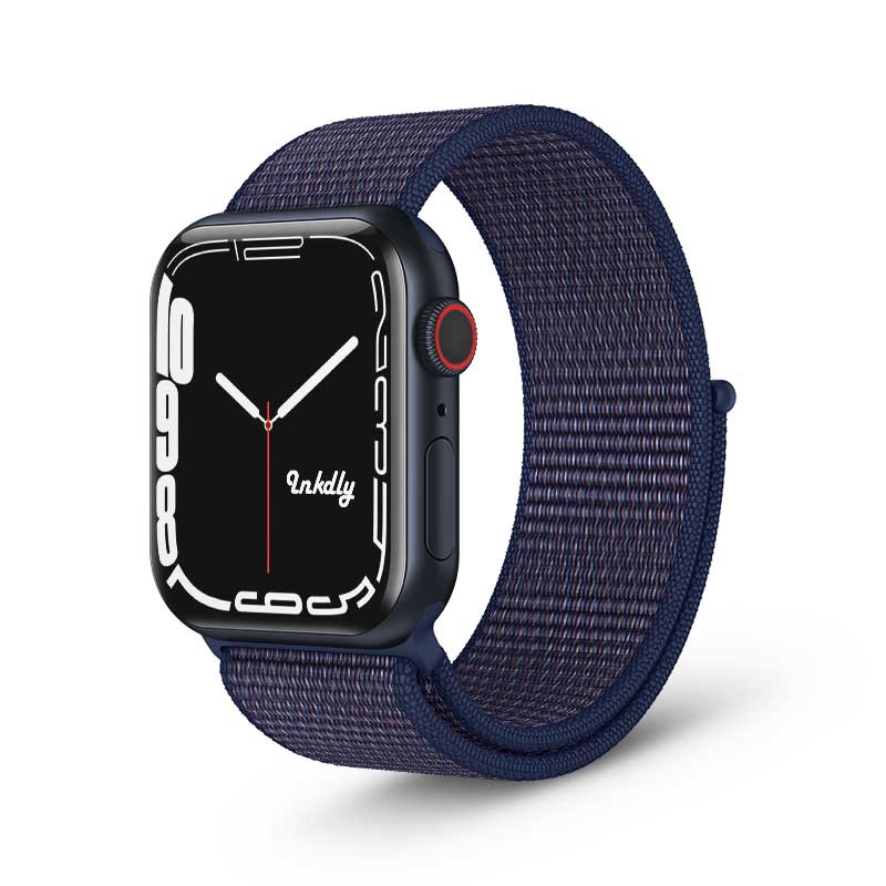 Apple Watch Series 7 Sports Loop Bands Replacement 41mm Indigo