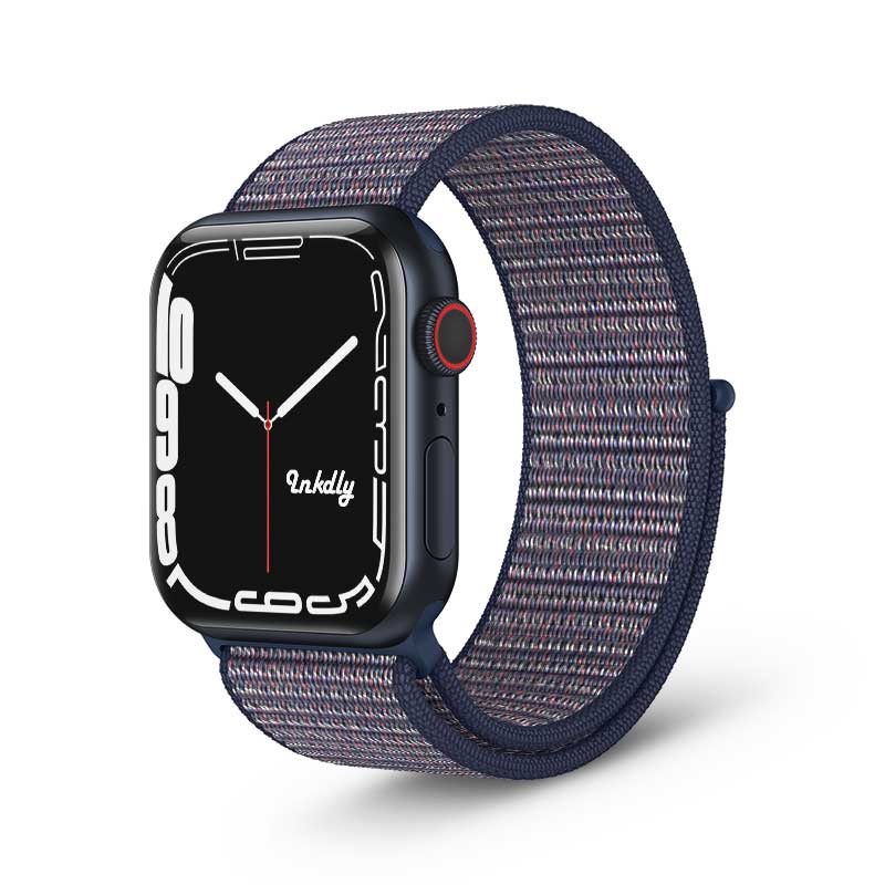Apple Watch Series 7 Sports Loop Bands Replacement 41mm Midnight Blue