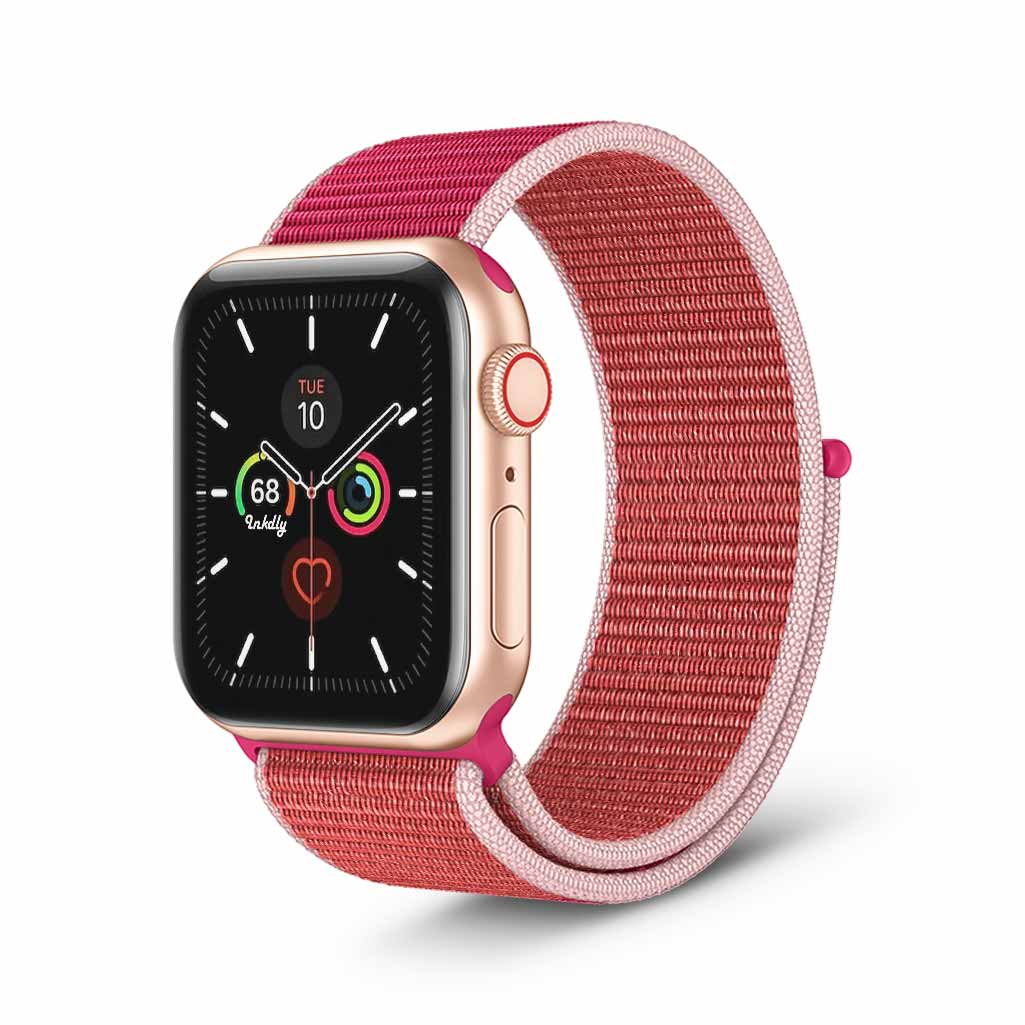 Apple Watch Series 5 Sports Loop Bands Replacement 40mm Pomegranate