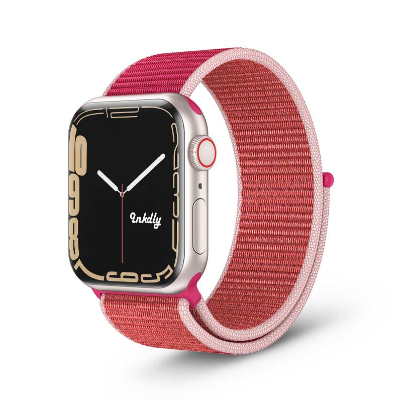 Apple Watch Series 7 Sports Loop Bands Replacement 41mm Pomegranate