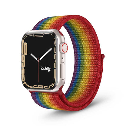 Apple Watch Series 7 Sports Loop Bands Replacement 41mm Rainbow
