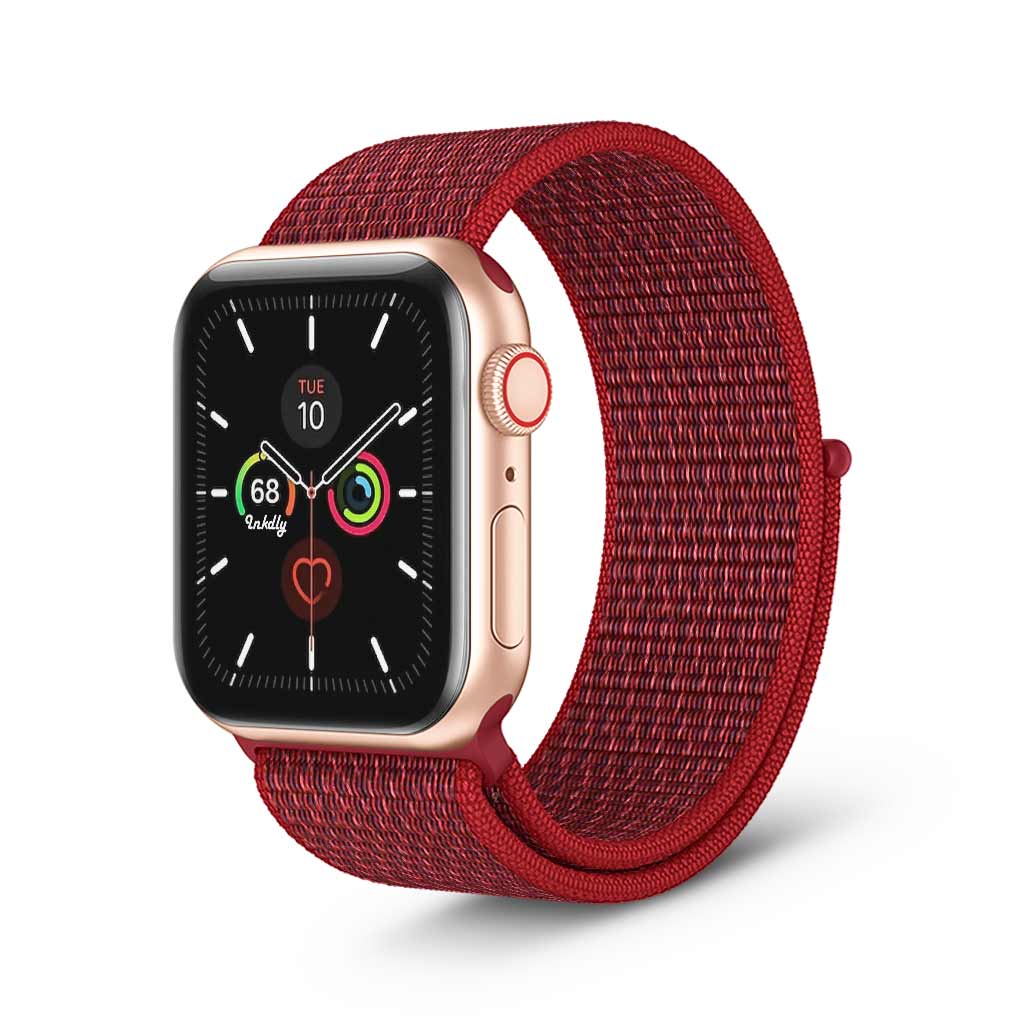 Apple Watch Series 5 Sports Loop Bands Replacement 40mm Red