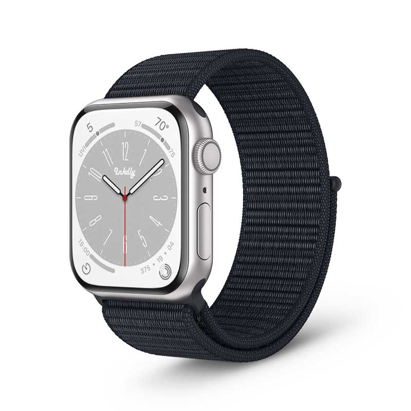 Apple Watch Series 8 Sports Loop Band Replacement 41mm Deep Black
