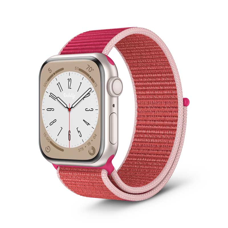 Apple Watch Series 8 Sports Loop Band Replacement 41mm Pomegranate